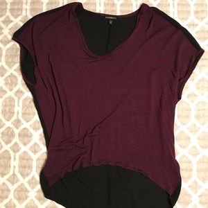 Express Purple Dress Top